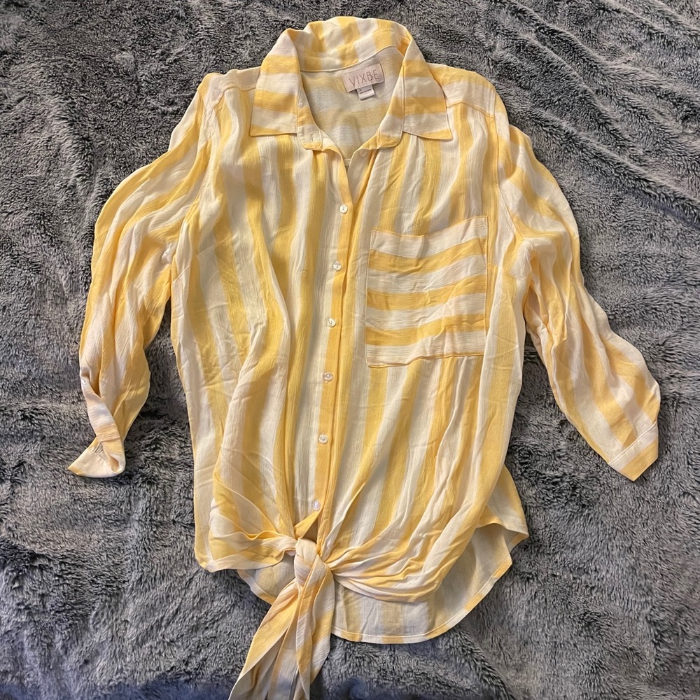 Thompkins Tie Front Top